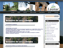 Tablet Screenshot of mairie-launac.fr